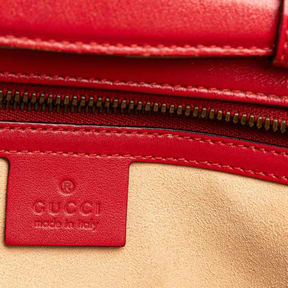 Pre-Loved Gucci Small GG Marmont Matelasse Leather Sylvie Top Handle Satchel - Picture 7 of 10